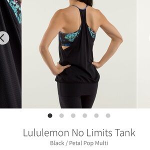 Lulu no limits tank top size 6